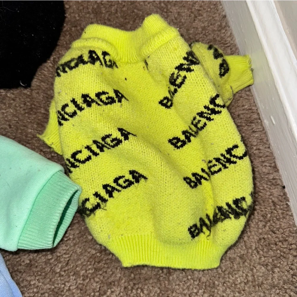 Colorful Dog or cat Sweater Set